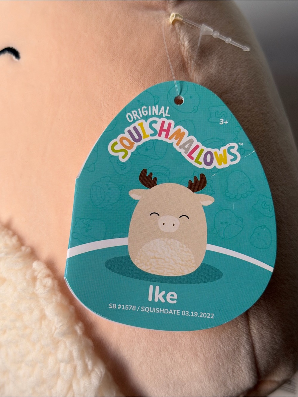 8” Squishmallows `Ike’ Moose Plush NWT - Picture 4 of 6